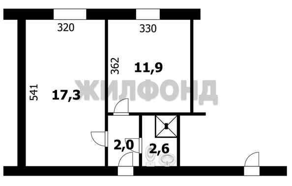 
  Продается 1-комн. квартира, 33.5 м², Залесского ул, д. 7
. Фото 6.