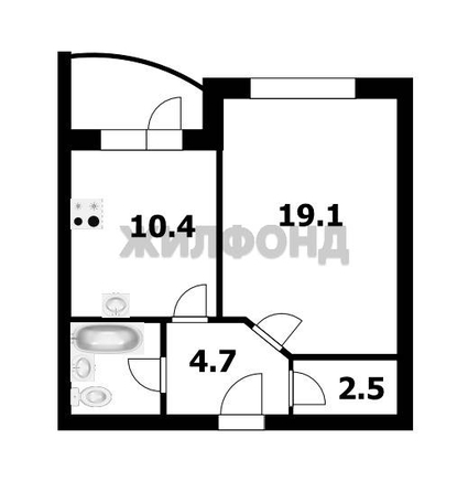 
  Продается 1-комн. квартира, 40.1 м², Фламинго ул, д. 19
. Фото 13.