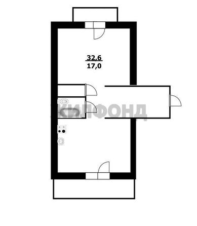 
  Продается 1-комн. квартира, 32.6 м², Троллейная ул, д. 20
. Фото 1.
