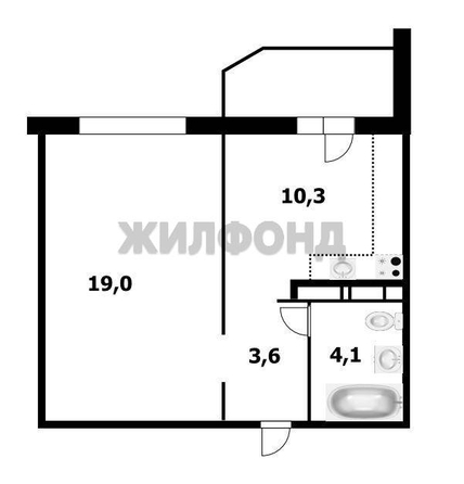 
  Продается 1-комн. квартира, 37 м², ЖК Тихвинский квартал, корпус 2
. Фото 4.