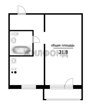 
  Продается 1-комн. квартира, 31.8 м², Бориса Богаткова ул, д. 212
. Фото 2.