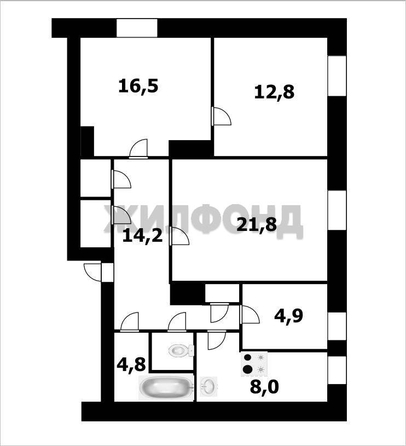
  Продается 4-комн. квартира, 86 м², Пархоменко ул, д. 8
. Фото 7.