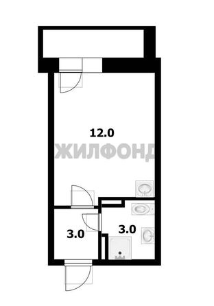 
  Продается студия, 18.6 м², Михаила Кулагина ул, д. 35
. Фото 5.
