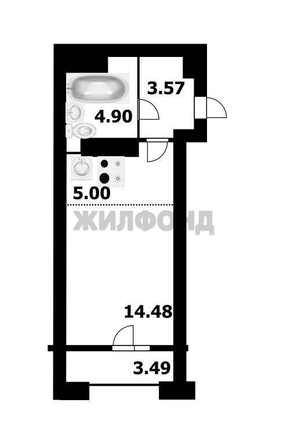 
  Продается студия, 28.6 м², ЖК 1-й на Киевской
. Фото 20.