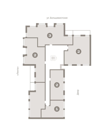 
  Продается 2-комн. квартира, 98.44 м², ЖК Европейский берег, дом 48
. Фото 1.