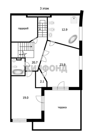 
  Продается 4-комн. квартира, 312 м², Золотодолинская ул, д. 35
. Фото 38.