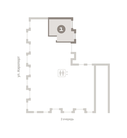 
  Продается 1-комн. квартира, 59.33 м², ЖК Авиатор, дом 3
. Фото 6.