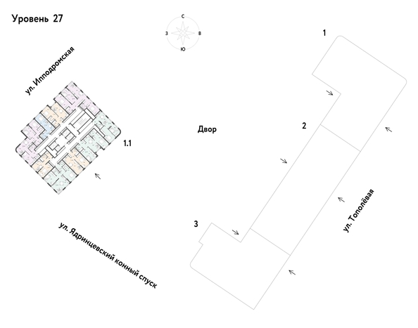 
  Продается студия, 29.1 м², ЖК Страна.Тополевая, к 1
. Фото 1.