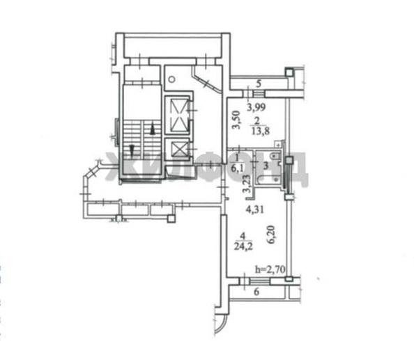 
  Продается 1-комн. квартира, 48.1 м², Дуси Ковальчук ул, д. 250
. Фото 2.