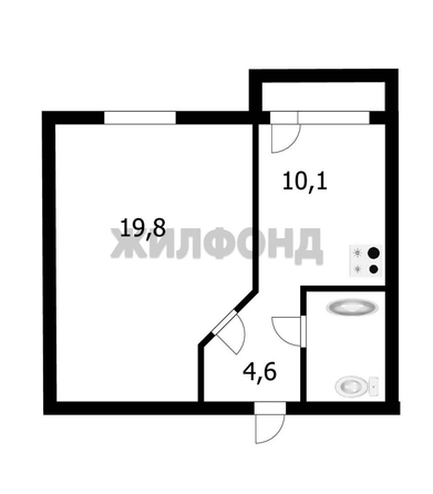 
  Продается 1-комн. квартира, 38.7 м², Выборная ул, д. 89/5
. Фото 5.