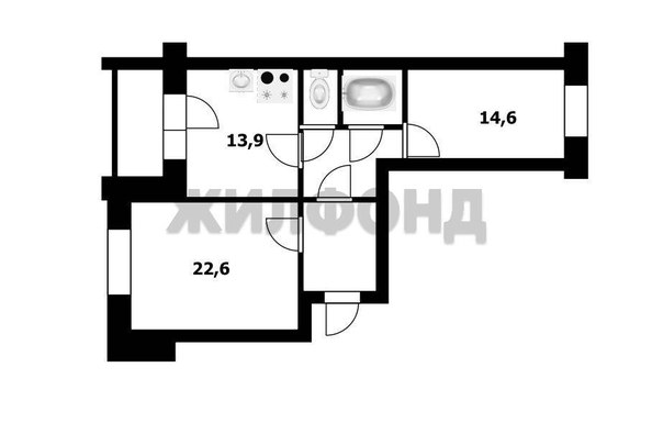 
  Продается 2-комн. квартира, 68.4 м², Красная Сибирь ул, д. 130
. Фото 20.