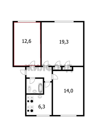 
  Продается комната, 12.6 м², Железнодорожная ул, д. 5
. Фото 5.