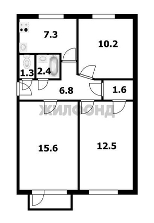 
  Продается 3-комн. квартира, 57.7 м², Толбухина ул, д. 41/1
. Фото 7.