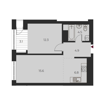 
  Продается 2-комн. квартира, 47.2 м², ЖК ОСКАР, дом 1
. Фото 3.
