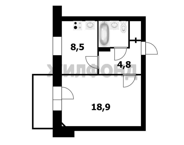 
  Продается 1-комн. квартира, 36.7 м², Спортивная ул, д. 23
. Фото 9.