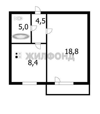 
  Продается 1-комн. квартира 40 м², в ЖК Чистая Слобода, дом 32. Фото 17.