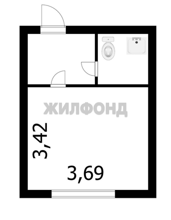 
  Продается студия, 18.1 м², Большая ул, д. 670
. Фото 12.