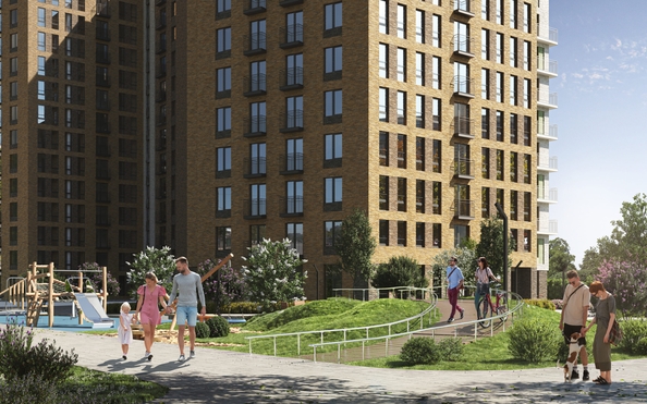 
  Продается 1-комн. квартира, 42.7 м², ЖК Зеленый город, дом 1
. Фото 6.