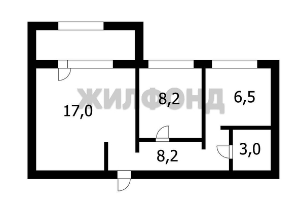 
  Продается 2-комн. квартира 42.9 м². Фото 2.