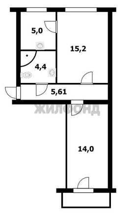 
  Продается 2-комн. квартира 44 м². Фото 3.