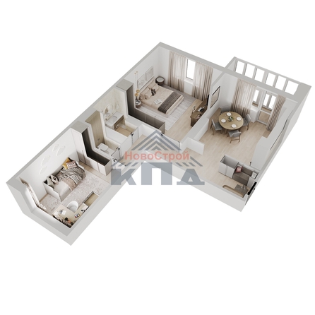 
  Продается 2-комн. квартира 66.64 м², в ЖК Два поэта. Фото 2.