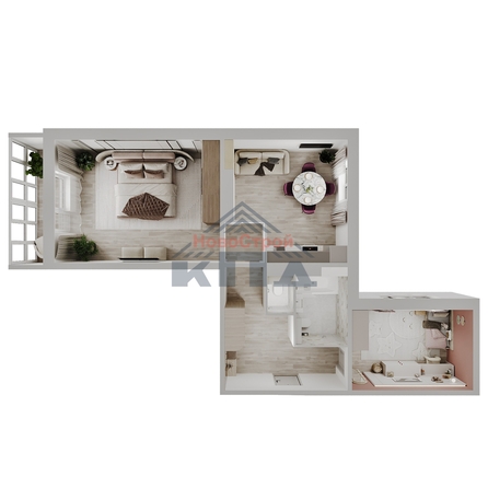 
  Продается 2-комн. квартира 75.57 м², в ЖК Два поэта. Фото 1.