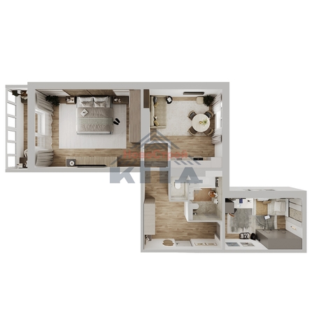 
  Продается 2-комн. квартира 75.83 м², в ЖК Два поэта. Фото 1.