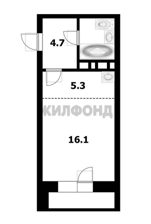 
  Продается студия 30.1 м². Фото 1.