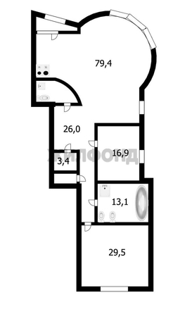 
  Продается 3-комн. квартира 176.5 м². Фото 4.