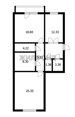 
  Продается 3-комн. квартира 86.7 м². Фото 17.