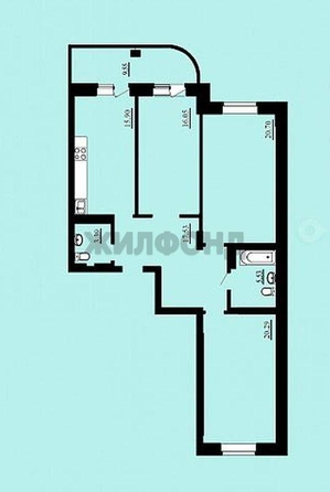 
  Продается 3-комн. квартира 102 м², в ЖК Ельцовский, 1-2 б/с. Фото 21.