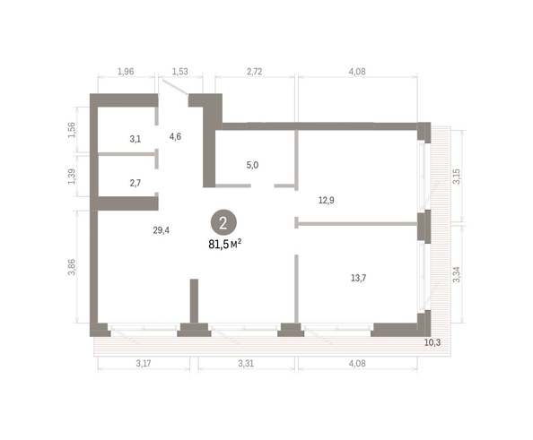 
  Продается 2-комн. квартира 86.03 м², в ЖК Город на озере. Фото 1.