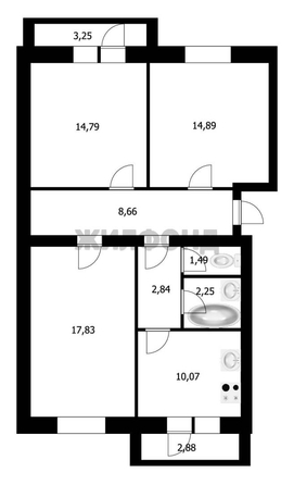 
  Продается 3-комн. квартира 73.7 м². Фото 6.