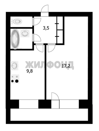 
  Продается 1-комн. квартира 34.6 м². Фото 2.