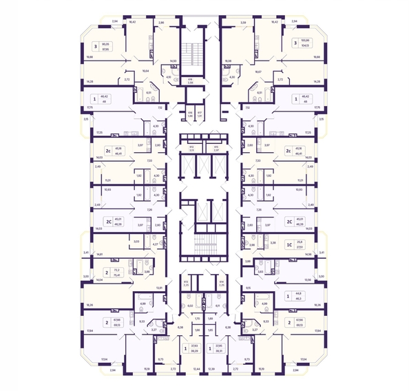 
  Продается 1-комн. квартира 46.26 м², в ЖК Астон. Шесть звёзд, 2. Фото 1.