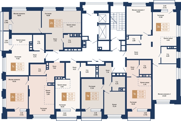 
  Продается 3-комн. квартира 93.98 м², в ЖК Легендарный-Северный, дом 2. Фото 24.