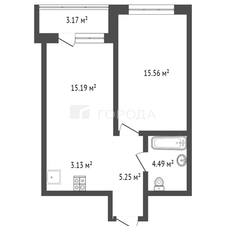 
  Продается 2-комн. квартира 46.8 м². Фото 26.