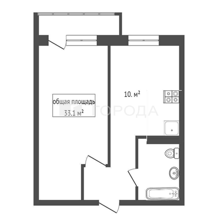 
  Продается 1-комн. квартира 33.1 м². Фото 20.