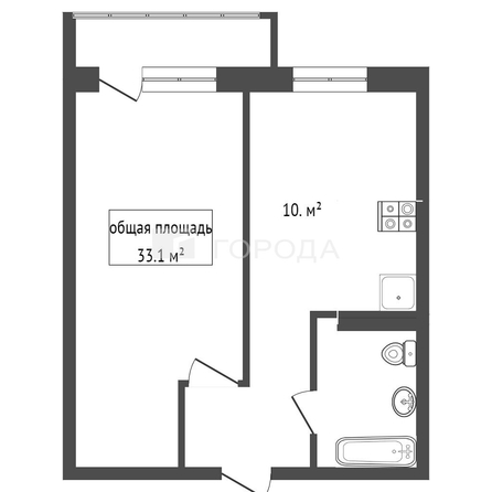 
  Продается 1-комн. квартира 33.1 м². Фото 21.