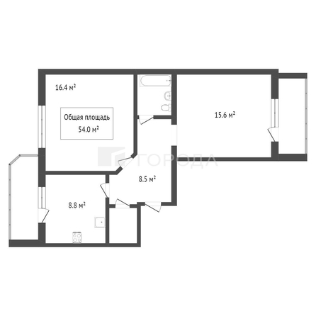 
  Продается 2-комн. квартира 57 м². Фото 12.