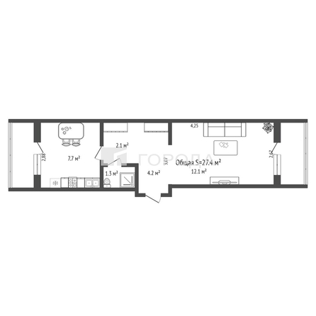 
  Продается комната 34.5 м². Фото 12.