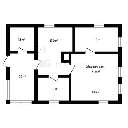 
  Продается дом 63 м². Фото 2.