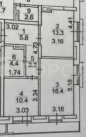 
  Продается 2-комн. квартира 58 м². Фото 30.