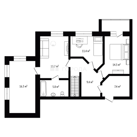 
  Продается 4-комн. квартира 125.1 м². Фото 39.