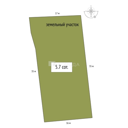 
  Продается земельный участок 5.7 соток. Фото 6.