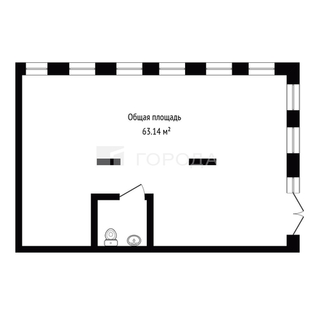 
  Продается офис 63.14 м², в ЖК Баланс, 1 очередь. Фото 4.