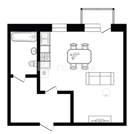 
  Продается студия 24.9 м². Фото 9.