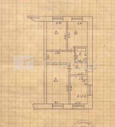 
  Продается 3-комн. квартира 60 м². Фото 19.