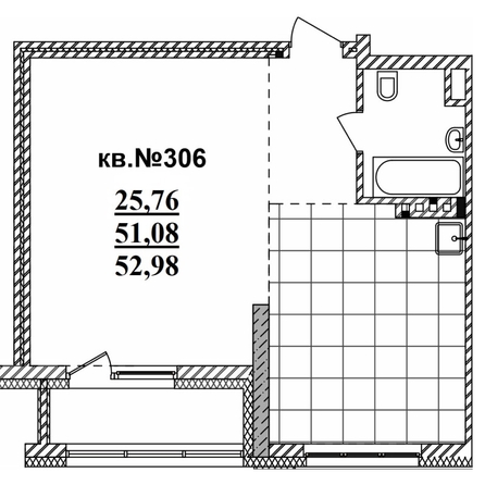 
  Продается студия 52.98 м², в ЖК  Римский квартал, 2 очередь. Фото 3.