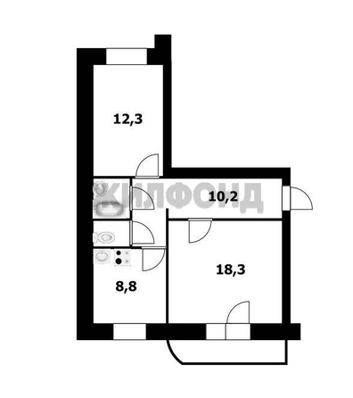 
  Продается 2-комн. квартира 53.2 м². Фото 19.